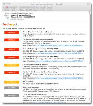 Free Email Report Example Email Report